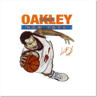 Charles Oakley New York Aerial Dunk Posters and Art